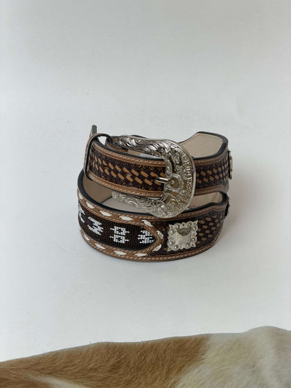 Cinturón para hombre LA HERRADURA AZTEC BROWN