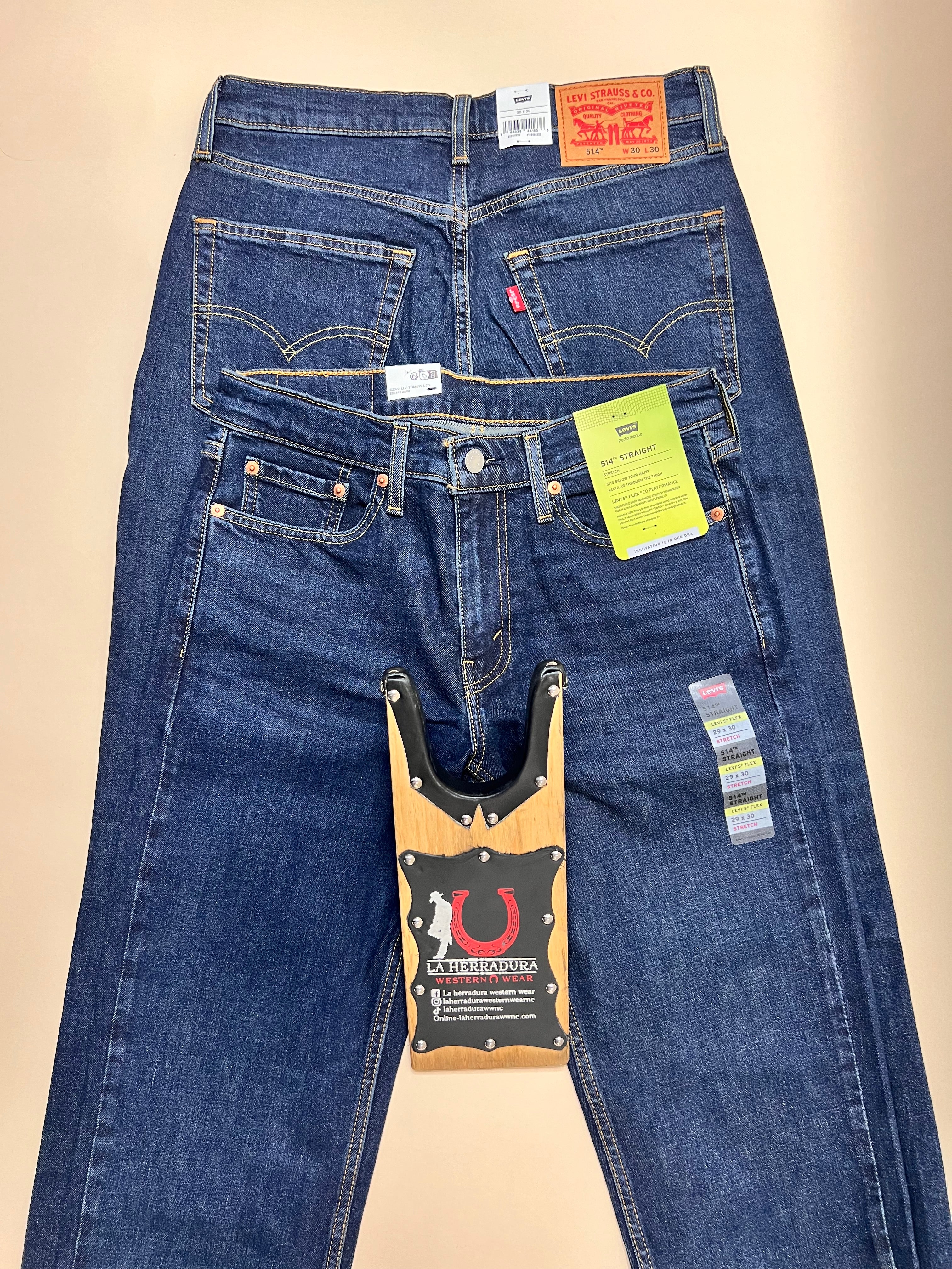 Levi’s Flex 514 Straight Stretch Jean- Blue Denim