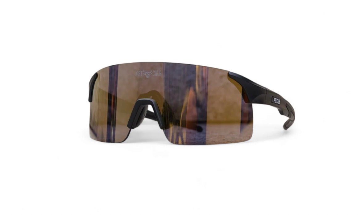 LOST CALF VENUS BLACK/GOLD SUNGLASSES