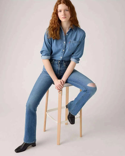 Vaqueros Bootcut de Mujer de Tiro Alto 725 - 187590236