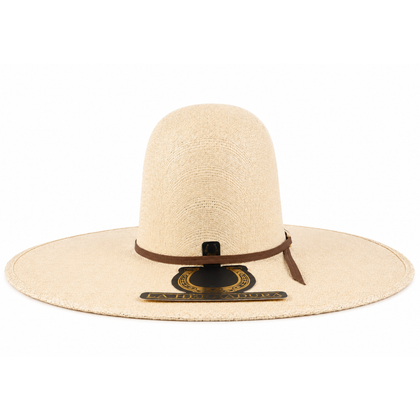 SOMBRERO DE PAJA HERRADURA 100X NUEVO TELAR CRUZADO CORONA ABIERTA