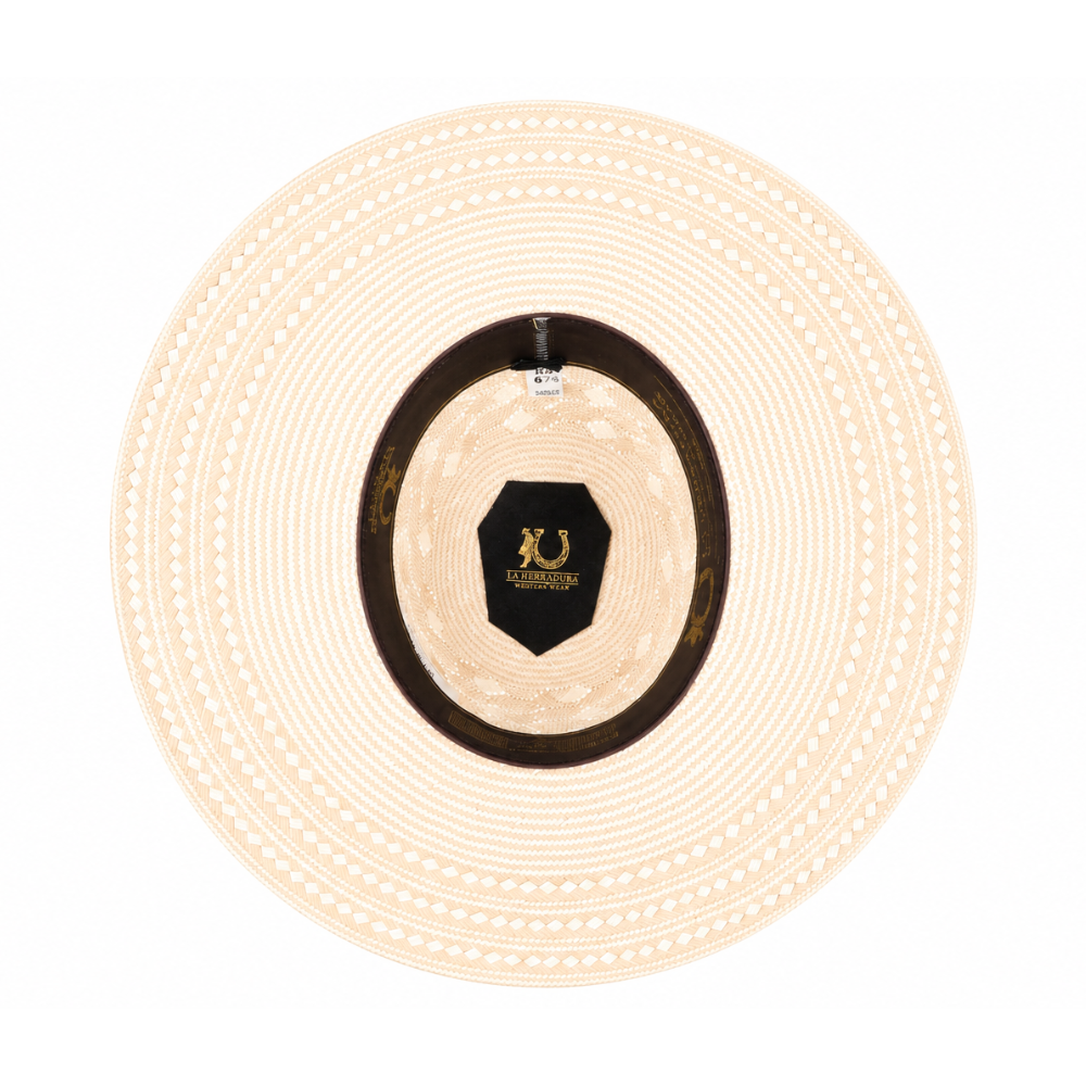 HERRADURA STRAW HAT 300X  PANAL BICOLOR OPEN CROWN