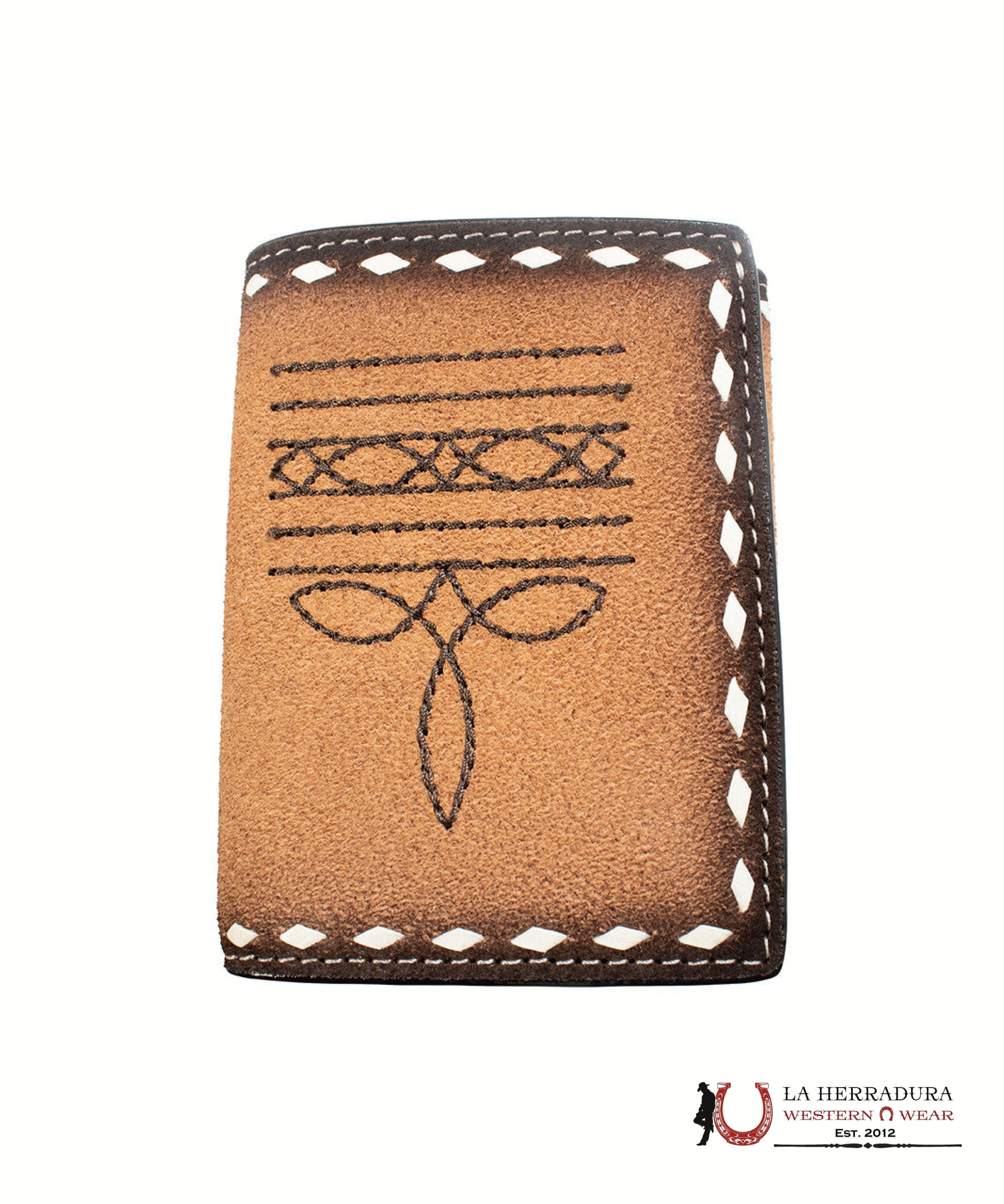 3D BIFOLD WALLET BROWN STITCHING D250016702 ACCESORIOS