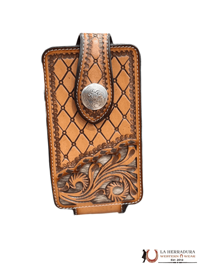 FUNDA DE CUERO 3D PARA TELÉFONO CON PIEL DE VACA D350001002