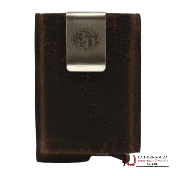 3D MENS BROWN UTILITY WALLET- D250002502