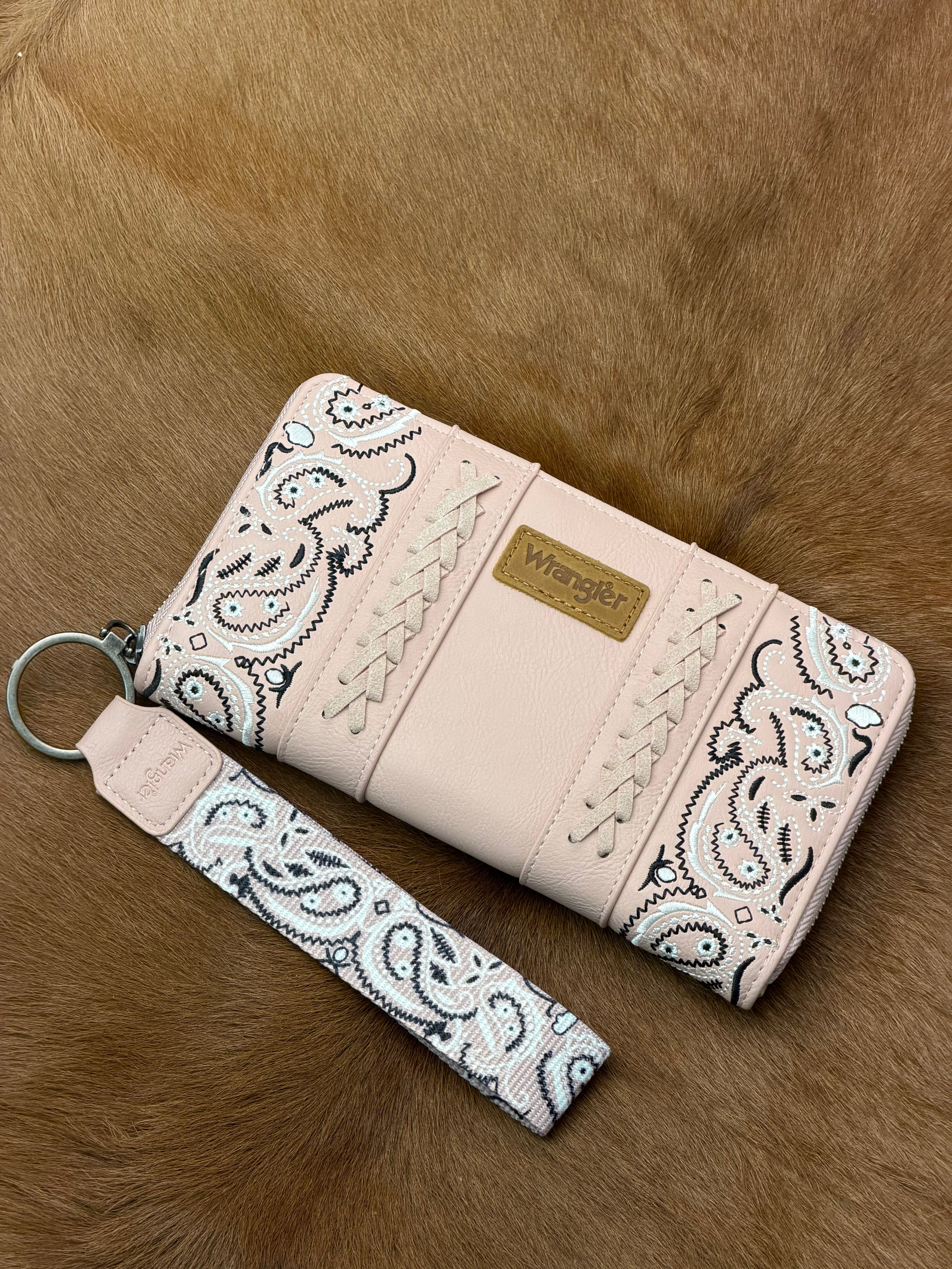 WRANGLER HAND HELD BAG PINK W115PK