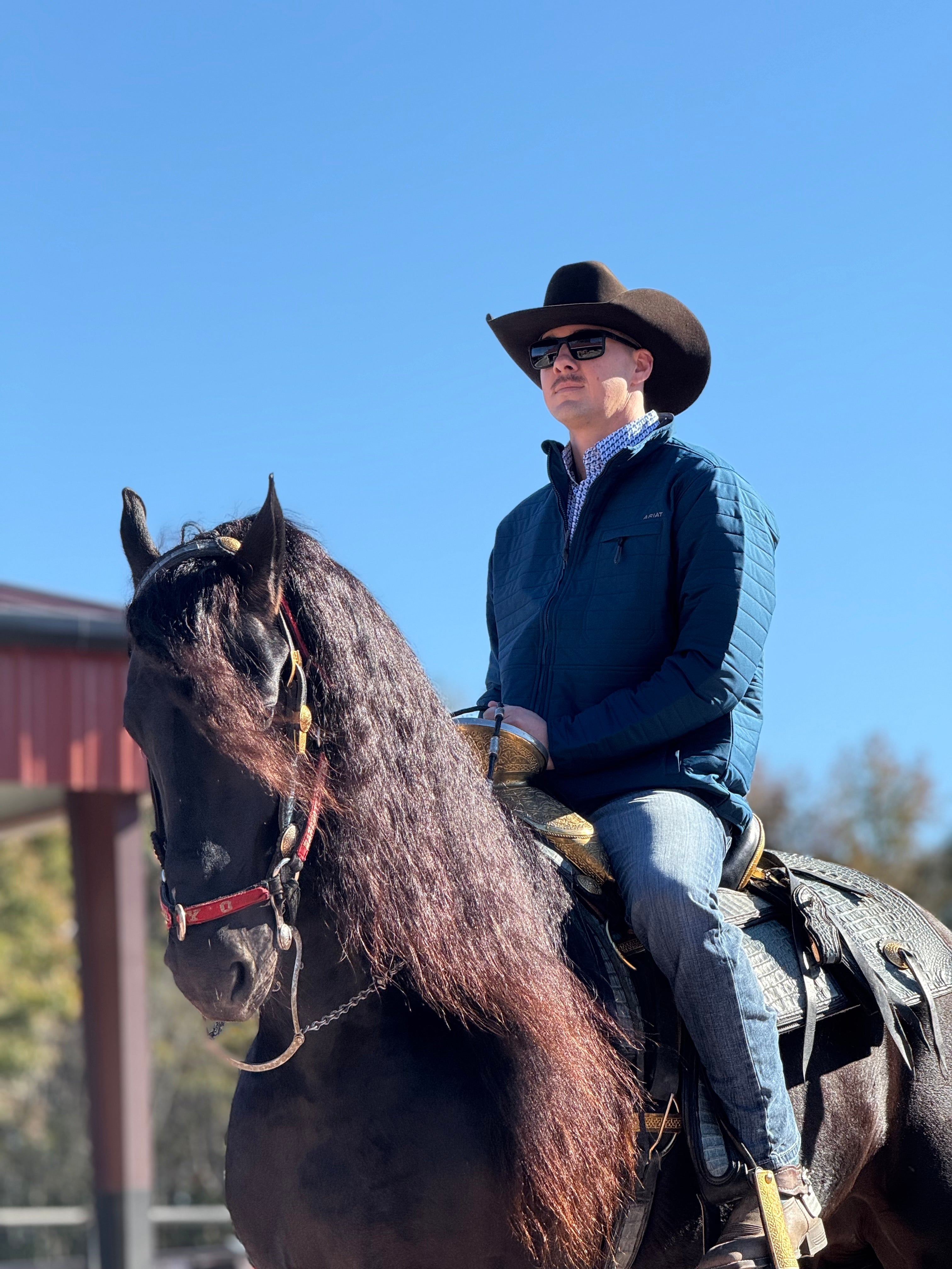 ARIAT TEAL WYLIE FULL ZIP UP- 2464