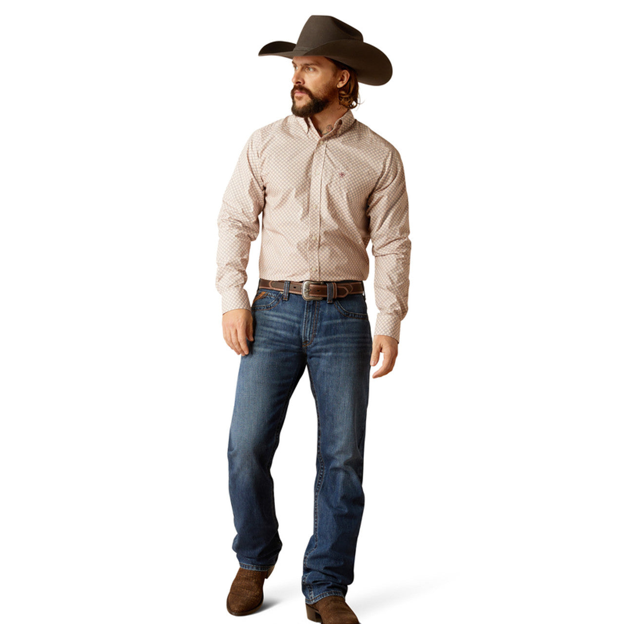 Ariat Titue Fitted Long Sleeve Shirt Brown - 2366