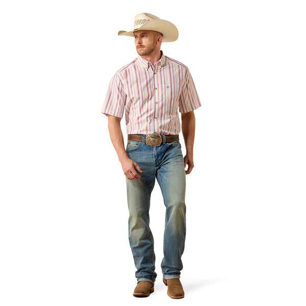 CAMISA ML PRO NEIL RAYAS AZULES KEY LARGO HOMBRE ARIAT 10073597