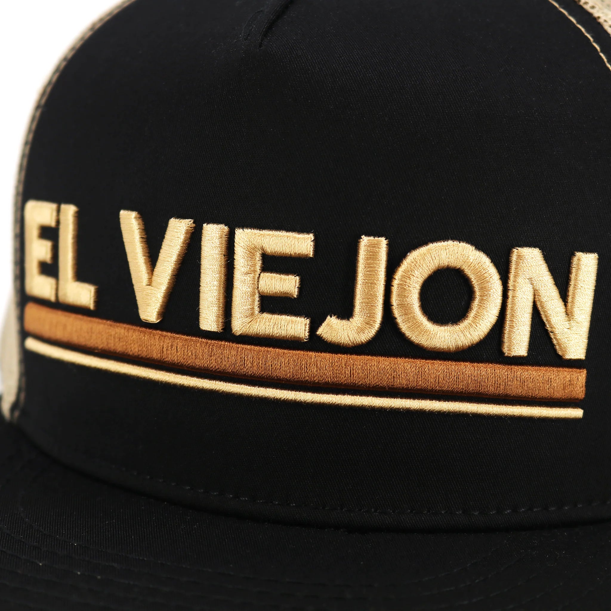 EL VIEJON EURO BLACK/KHAKI FLAT VISOR HAT