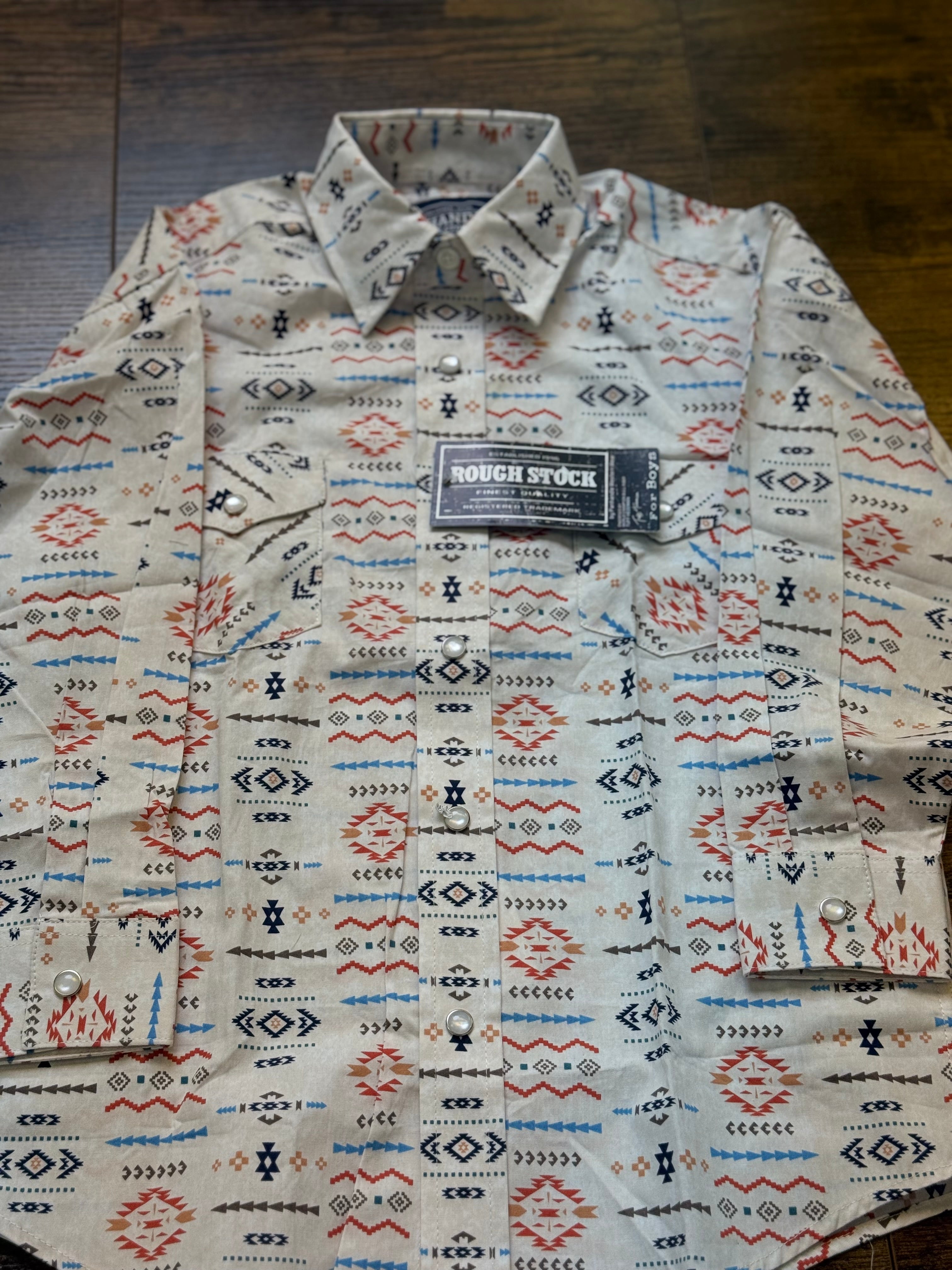 PANHANDLE KIDS SHIRT LONG SLEEVE ORANGE RSBSOSRZDL