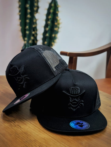 DE RANCHO HATS SNAPBACK ALL BALCK