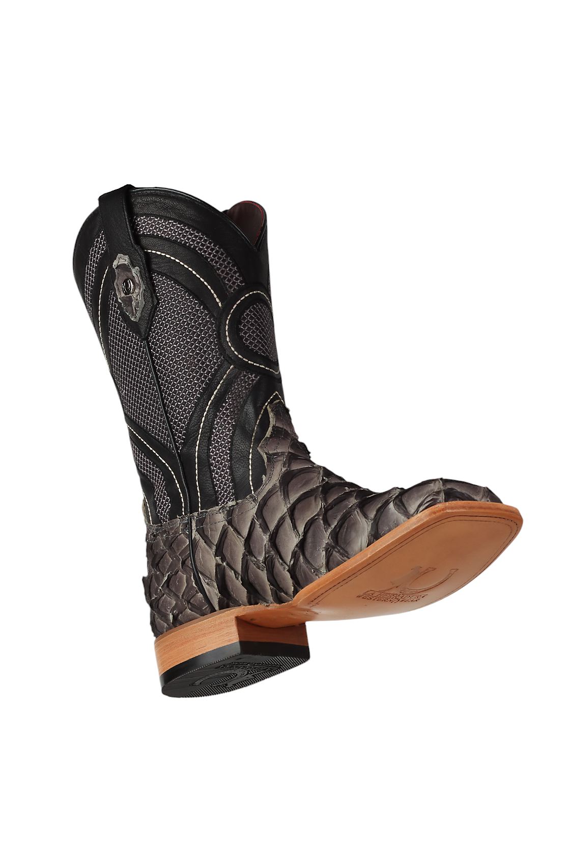 LA HERRADURA LH008 BOTAS DE HOMBRE EXÓTICAS-RANCHERA PEZ SUIZA PUNTA CUADRADA EE
