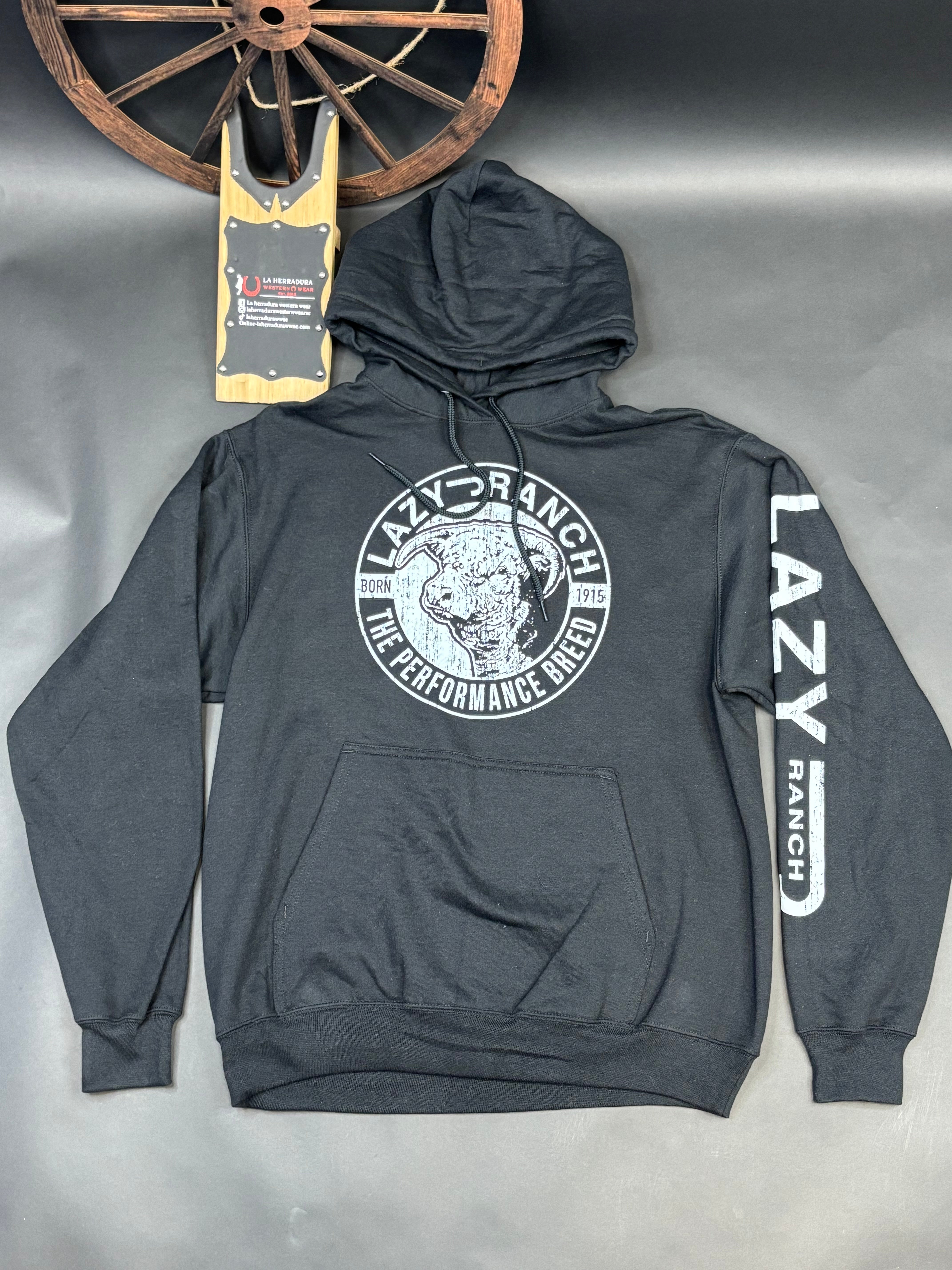 LAZY J RANCH BLACK HOODIE