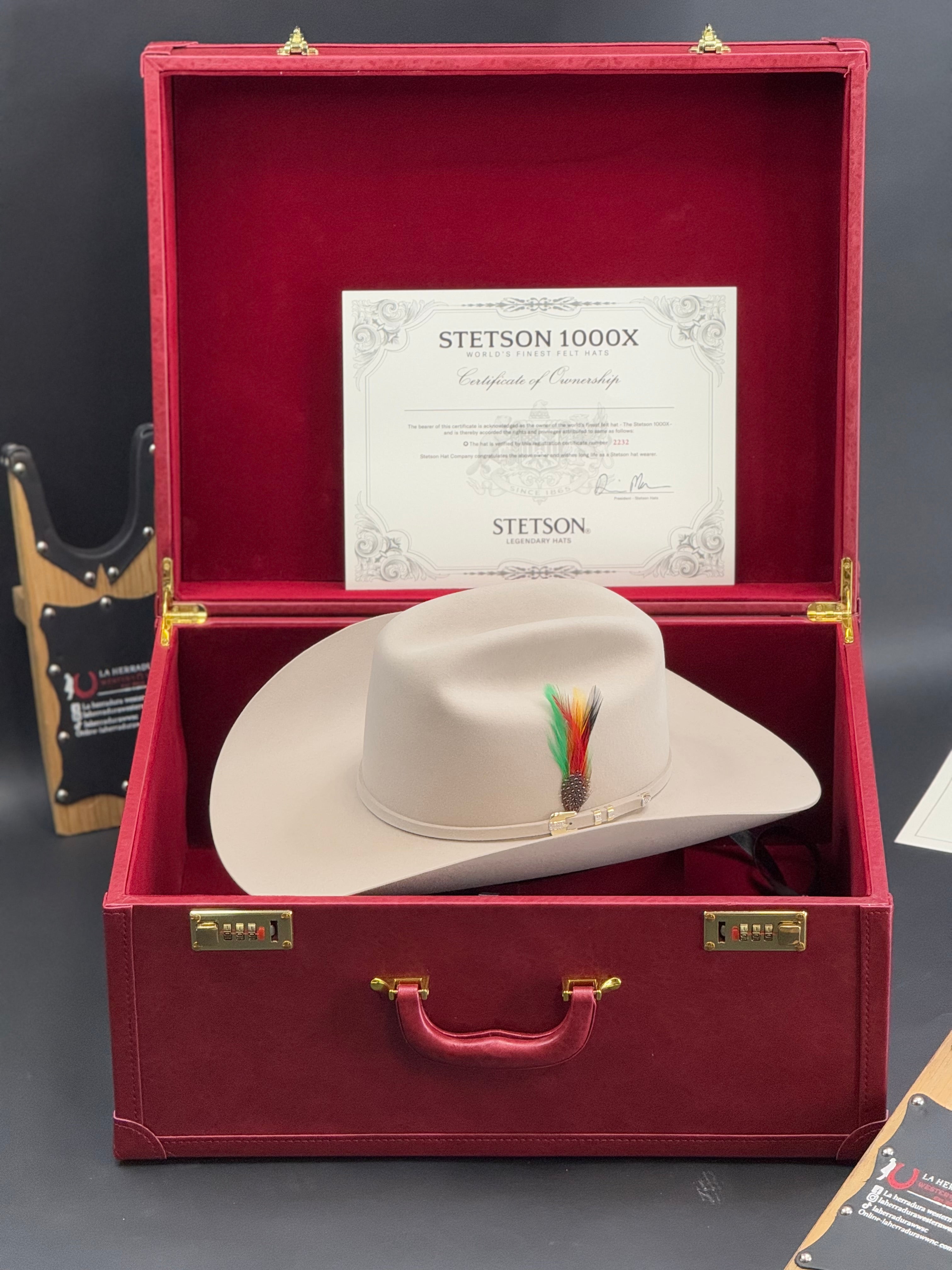 1000X STETSON EL DIAMANTE SILVER BELLY