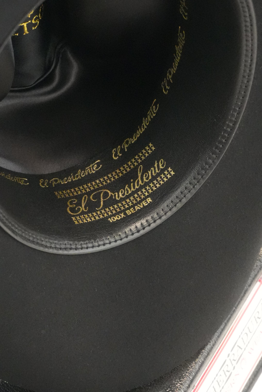 STETSON EL PRESIDENTE 100X BLACK/NEGRO COPA CHICA