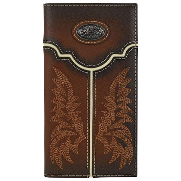 CARTERA VAQUERA DE CUERO AUTÉNTICO JUSTIN WALLET BROWN - 24010767W1