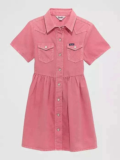 WRANGLER DENIM LONG SLEEVE PINK SHIRT 112375188