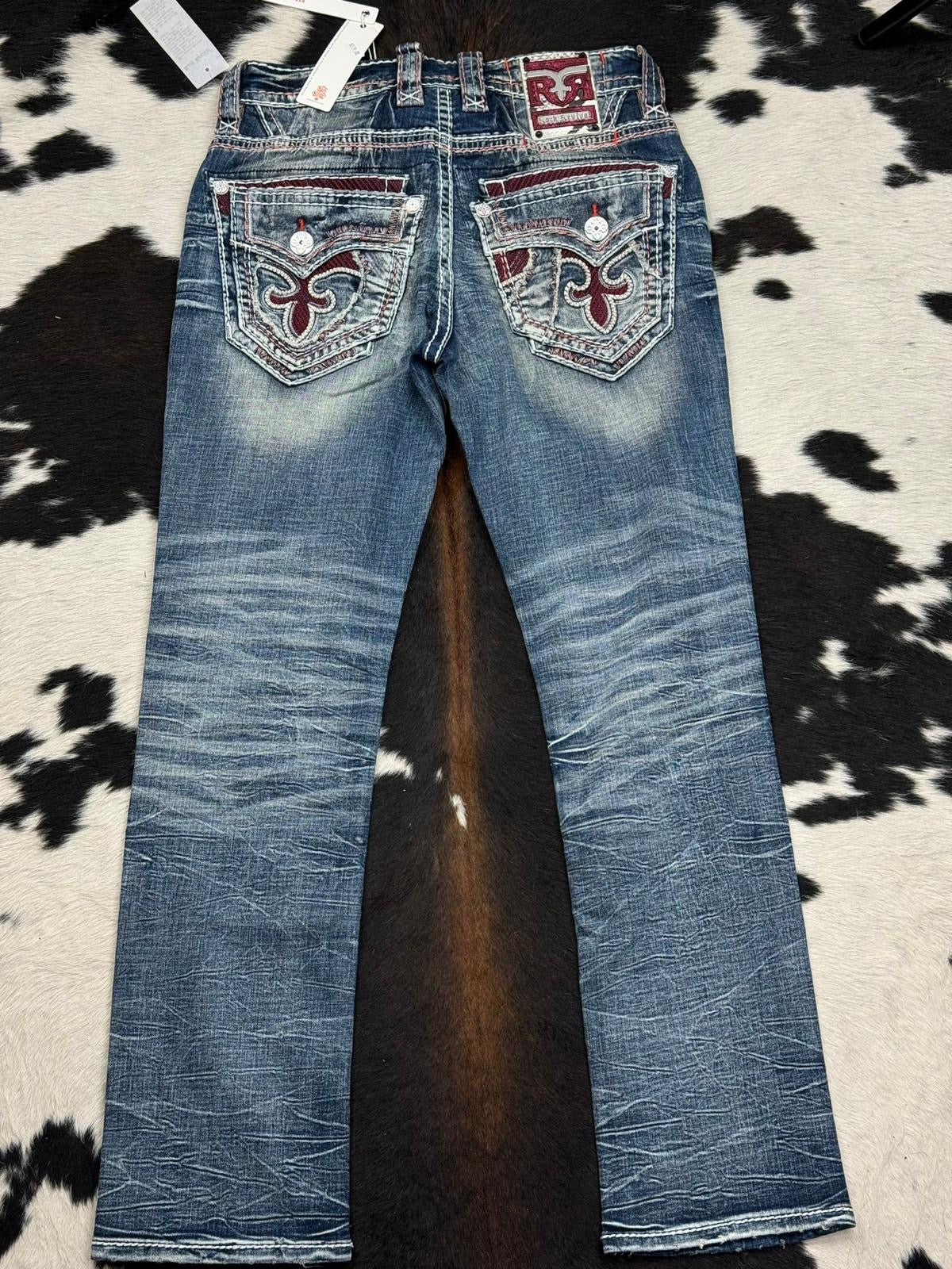 Rock Revival Mens Jeans Waterfall Straight