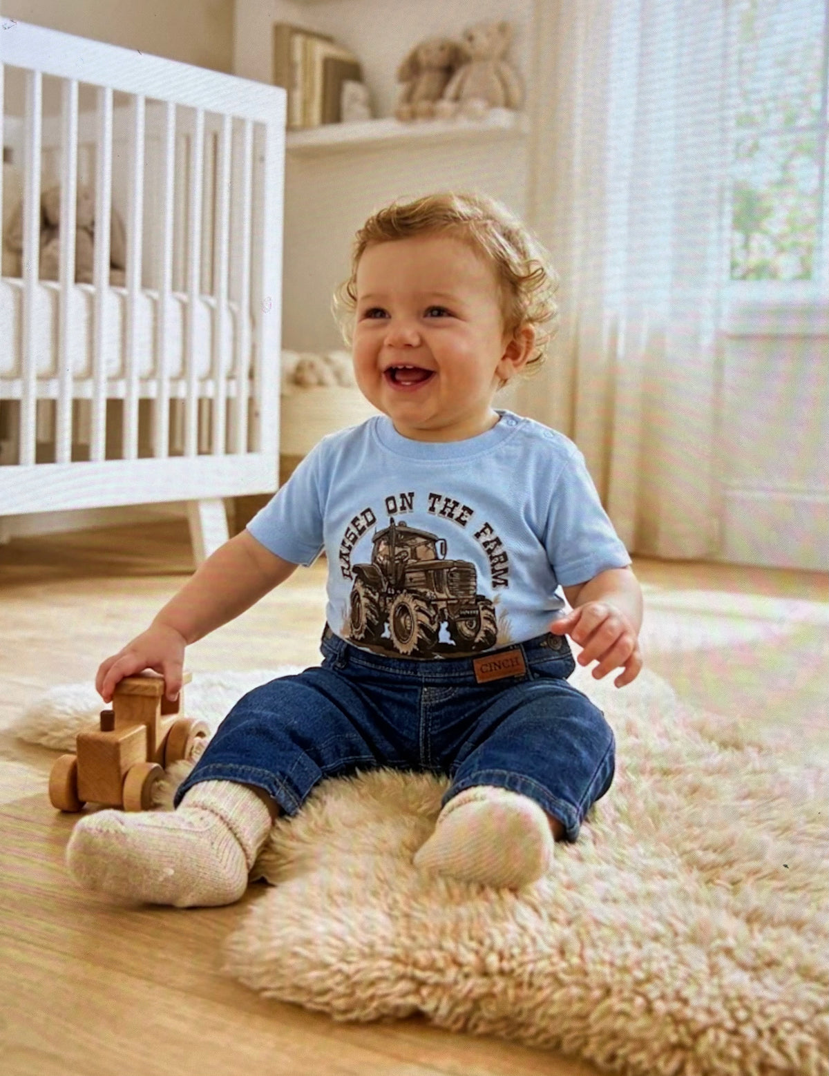 BABYBOYS CINCH T-SHIRT LIGHT-BLUE - MTT7672074