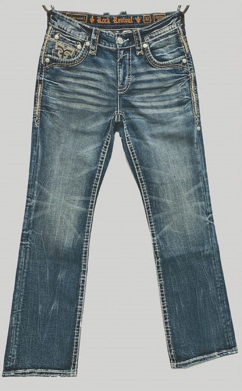 ROCK REVIVAL ANDREW B200 BOOTCUT 32” - MENS JEANS - RP5818B200R