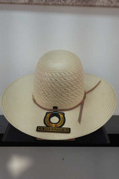 SOMBRERO DE PAJA HERRADURA DE ALA ABIERTA 100X IFEL NATURAL