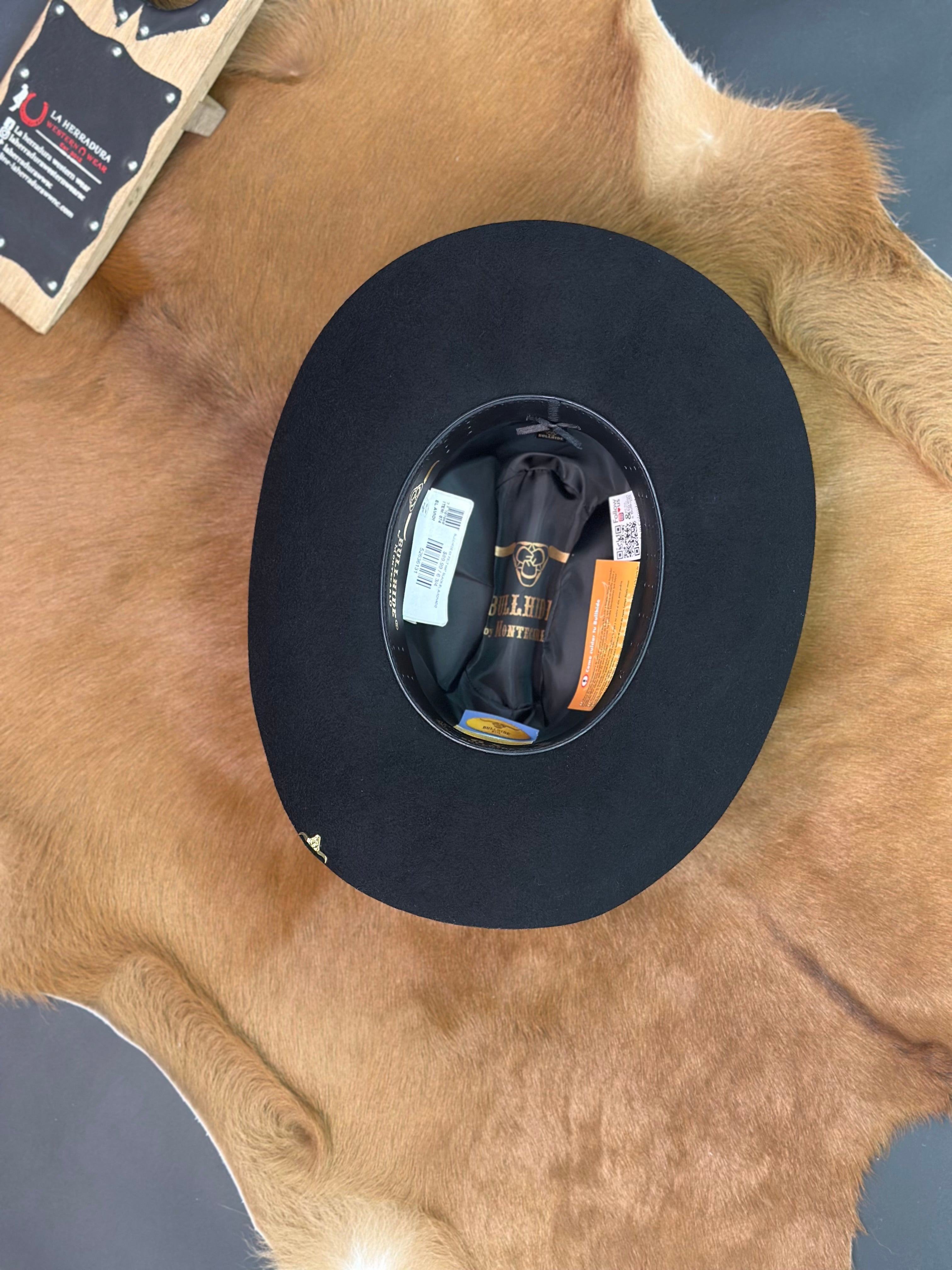 BULLHIDE 6X FELT HAT BLACK EL AVIONADO