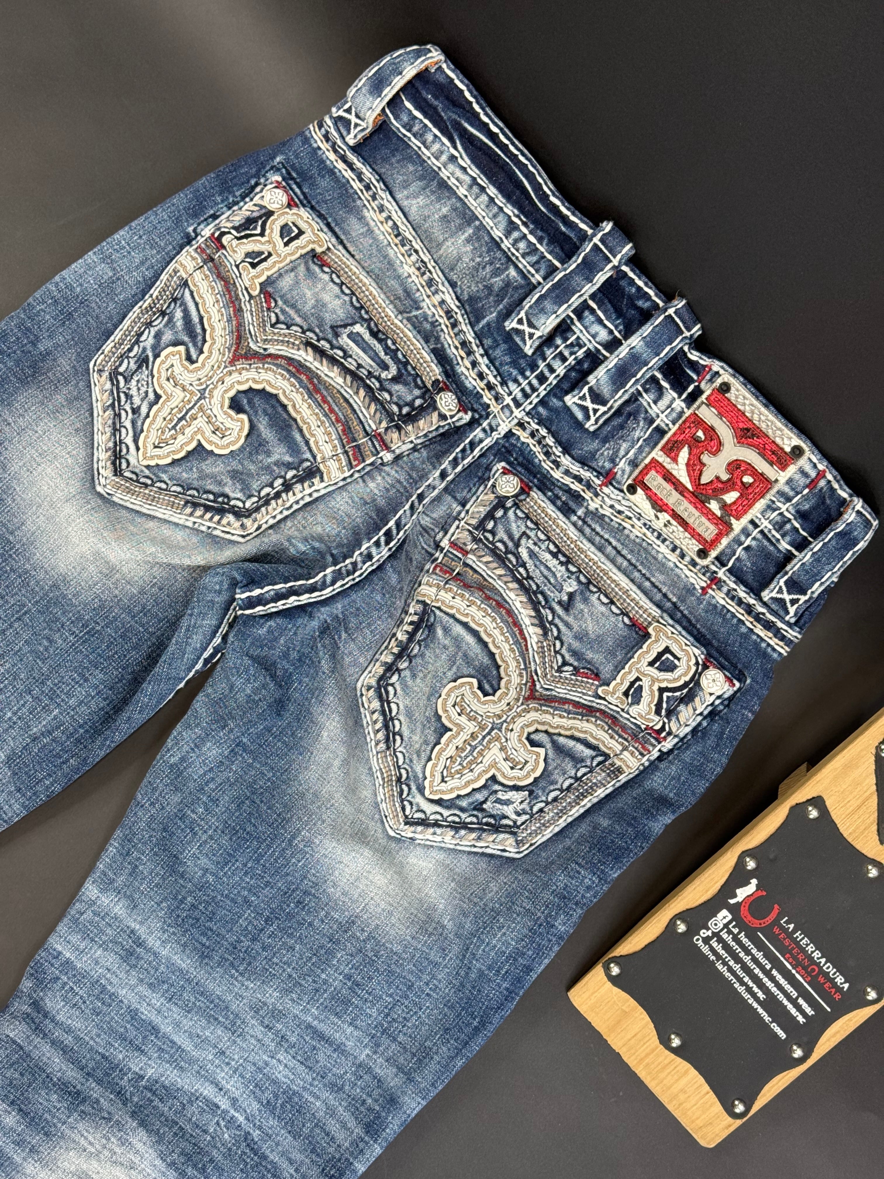 ROCK REVIVAL JAKUB STRAIGHT MENS JEANS