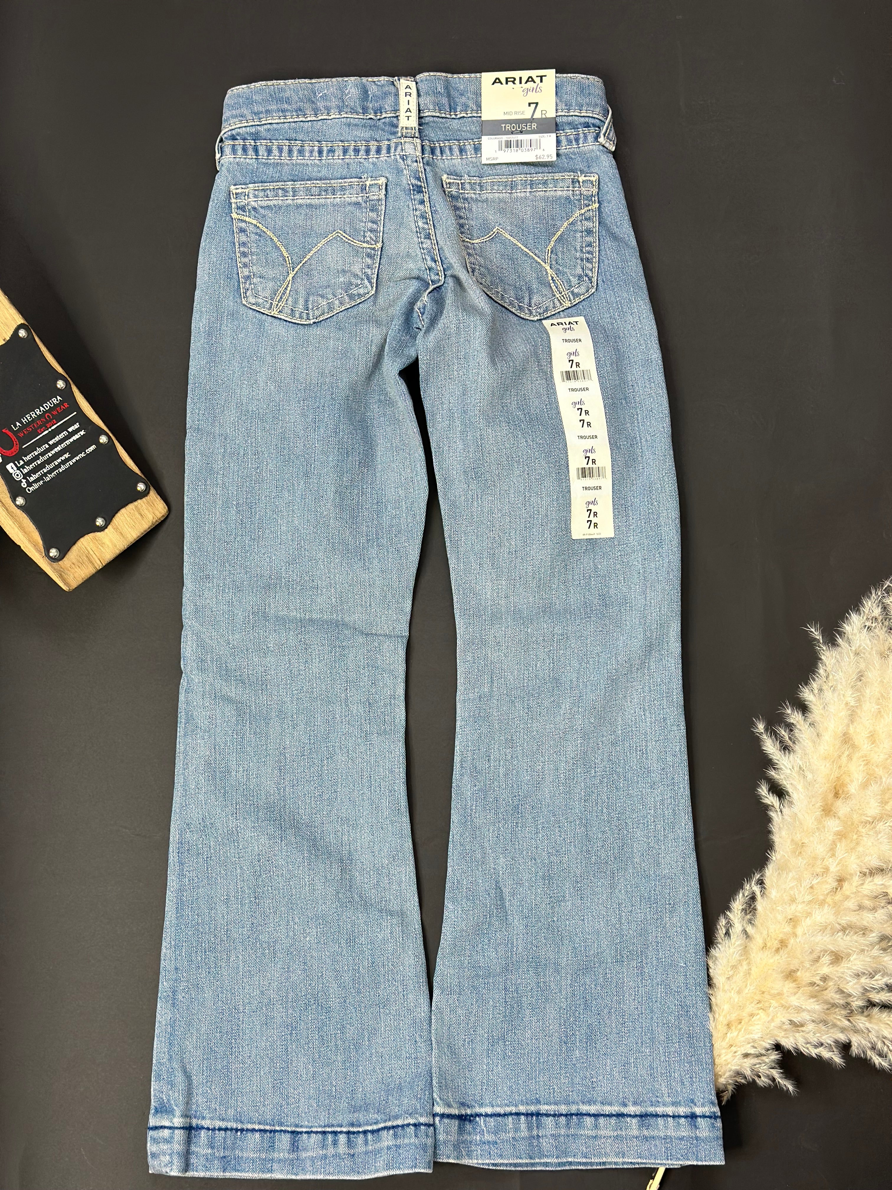 GIRLS ARIAT COLORADO TROUSER JEAN