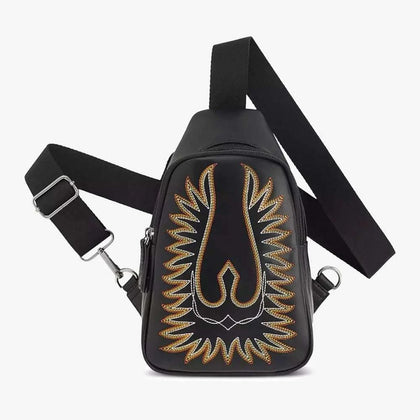Ariat Bandolera Negra con Costuras A770019701