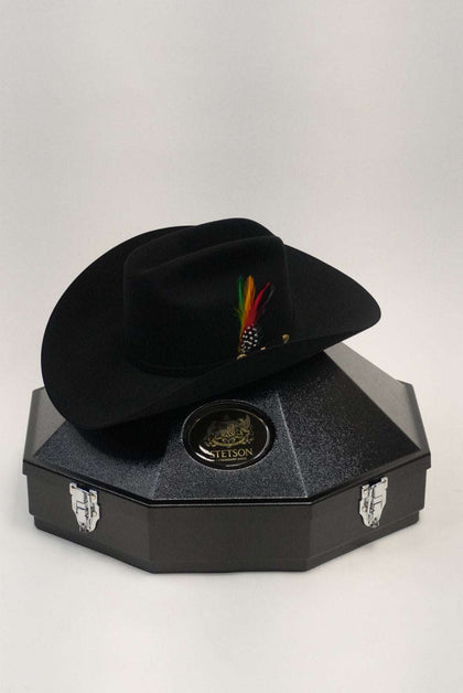 STETSON EL PRESIDENTE 100X NEGRO/NEGRO COPA CHICA