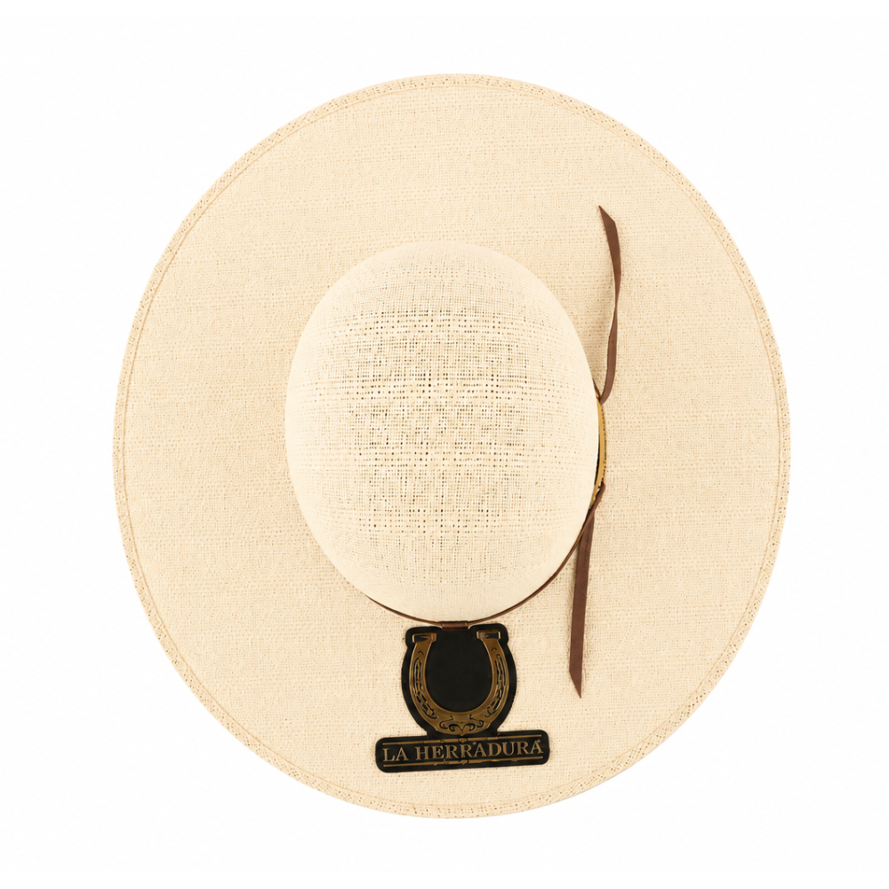 HERRADURA STRAW HAT 100X NEW TELAR CRUZADO OPEN CROWN