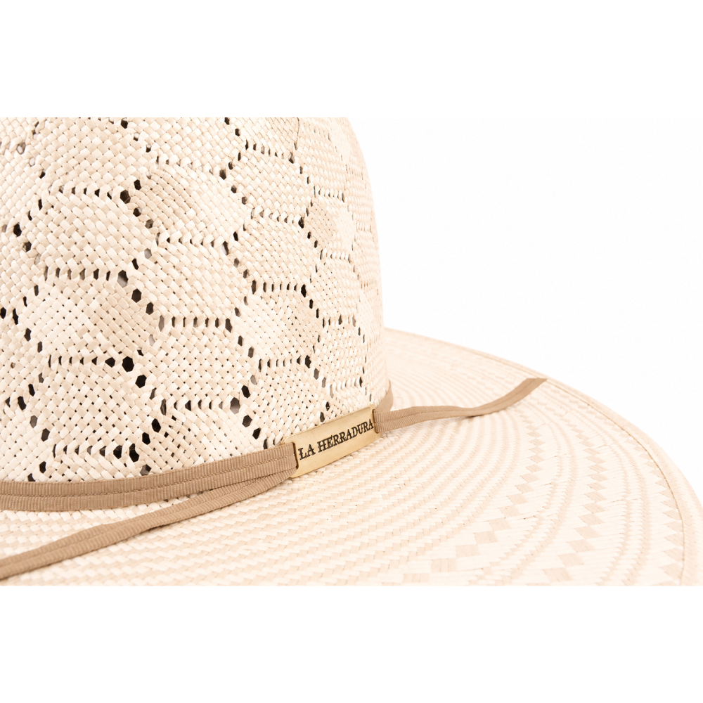 HERRADURA STRAW HAT 300X  PANAL BICOLOR OPEN CROWN