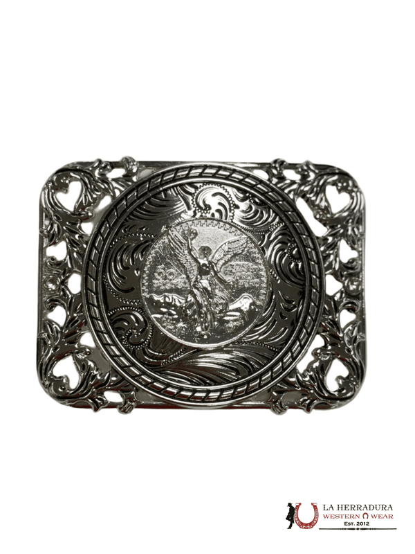 50 PESOS SILVER SQUARE BUCKLE