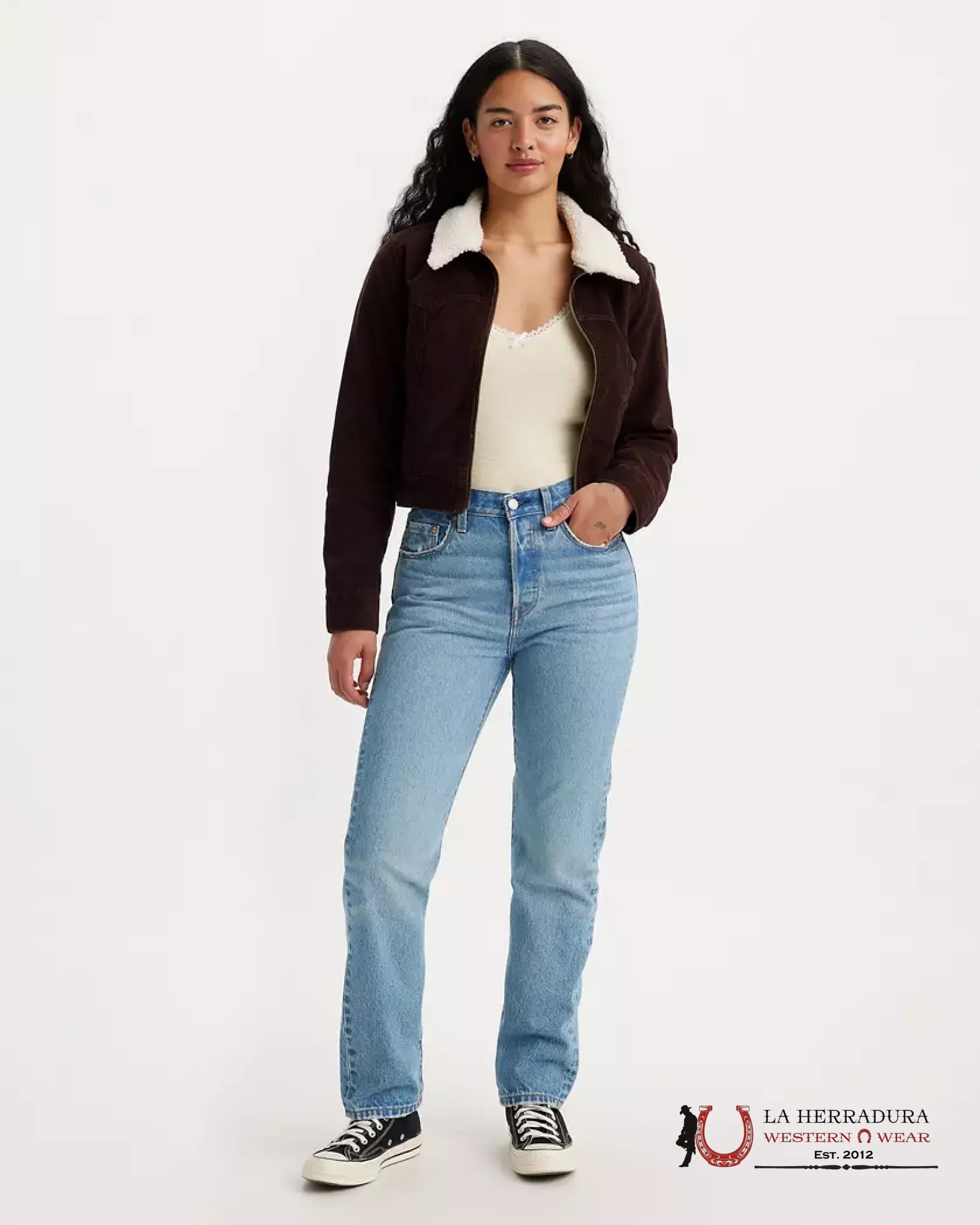 501 Original Fit Women’s Jeans - Oxnard Athens Pushed - Light Wash - 0396 LEVIS JEANS