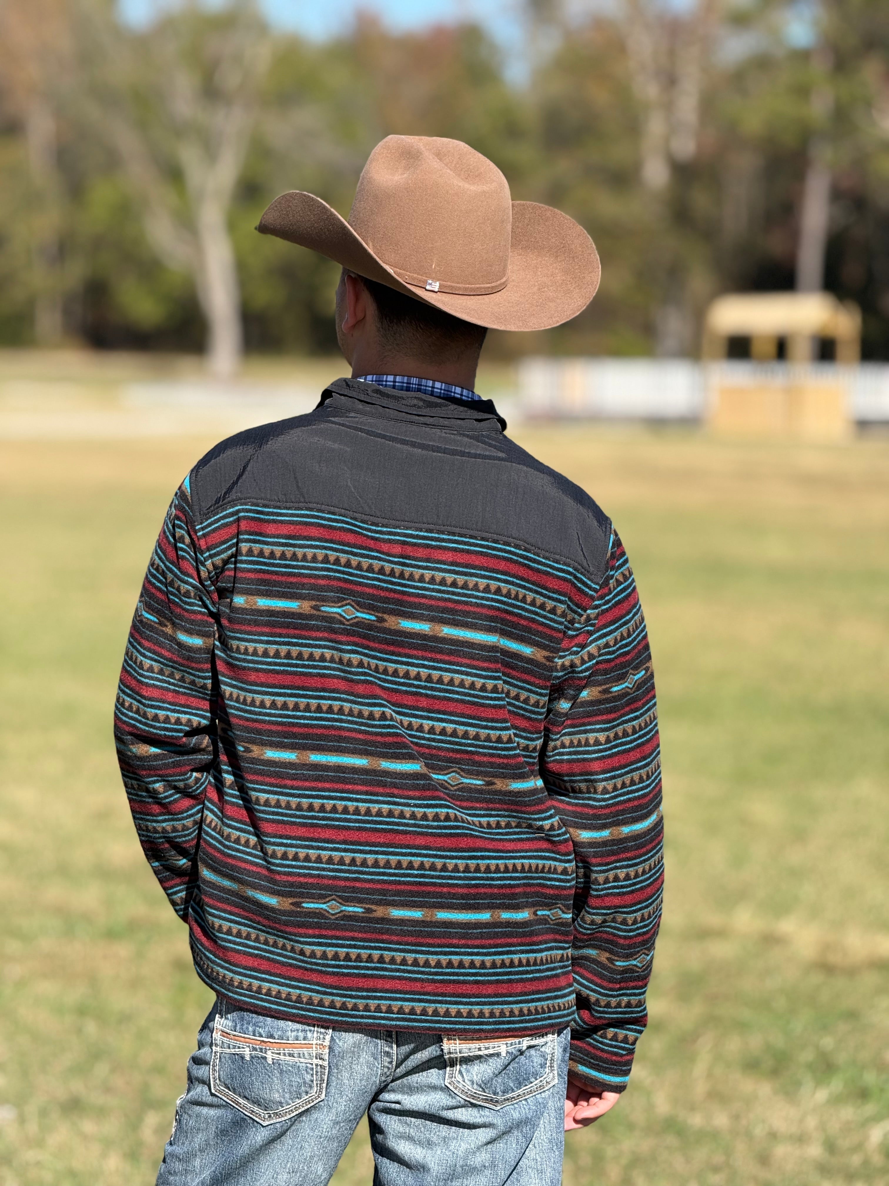 Ariat Basis 2.0 1/4 Zip Sweatshirt Black Southwest- 2088