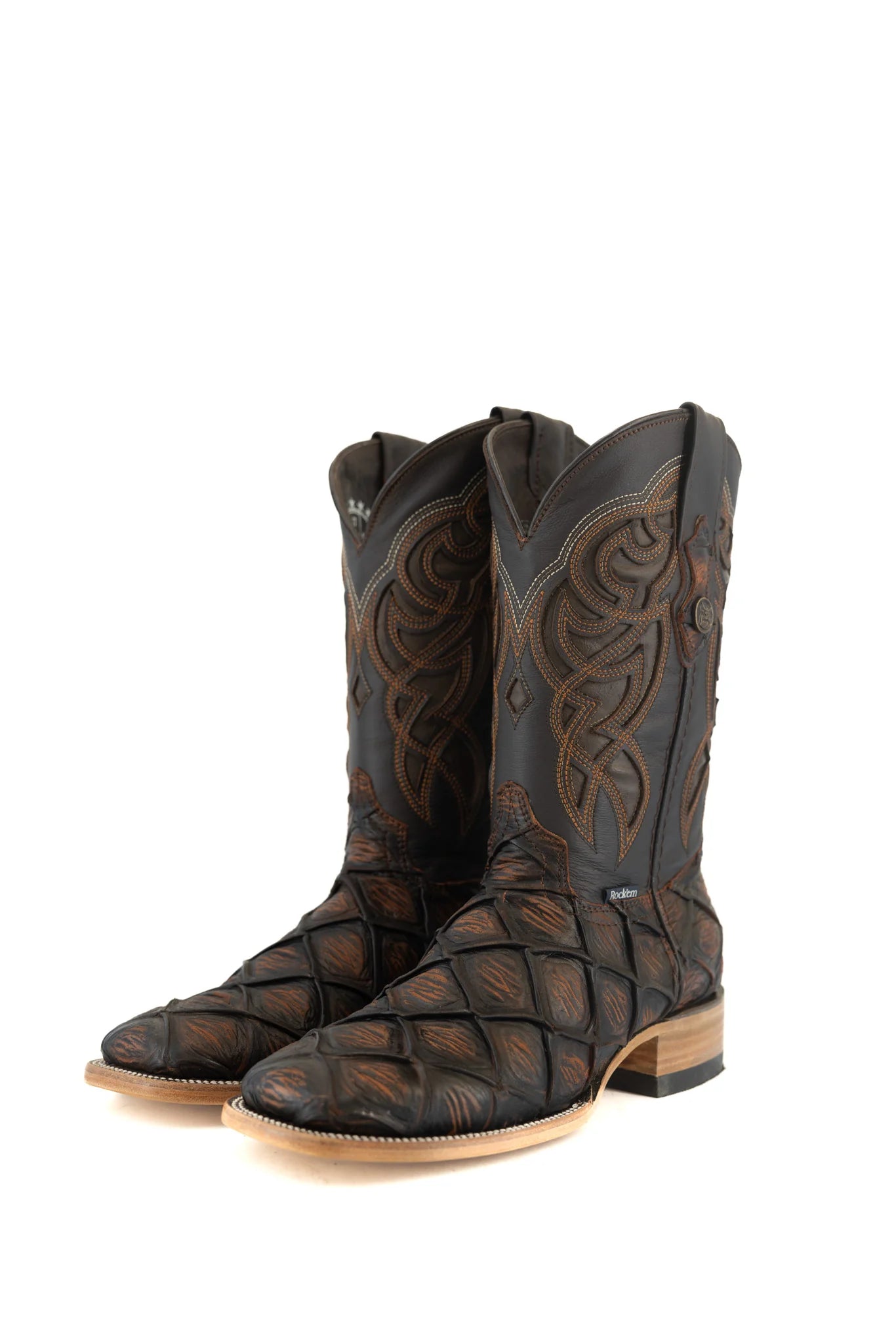 MENS IMIT PEZ PIRARUCU MAR Y TIERRA SHEDRON RUSTICO BOOT