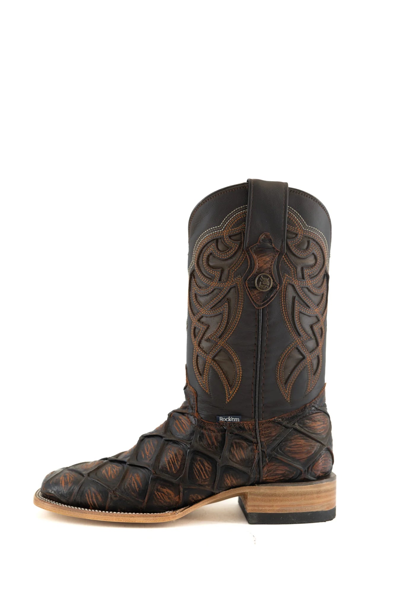 MENS IMIT PEZ PIRARUCU MAR Y TIERRA SHEDRON RUSTICO BOOT