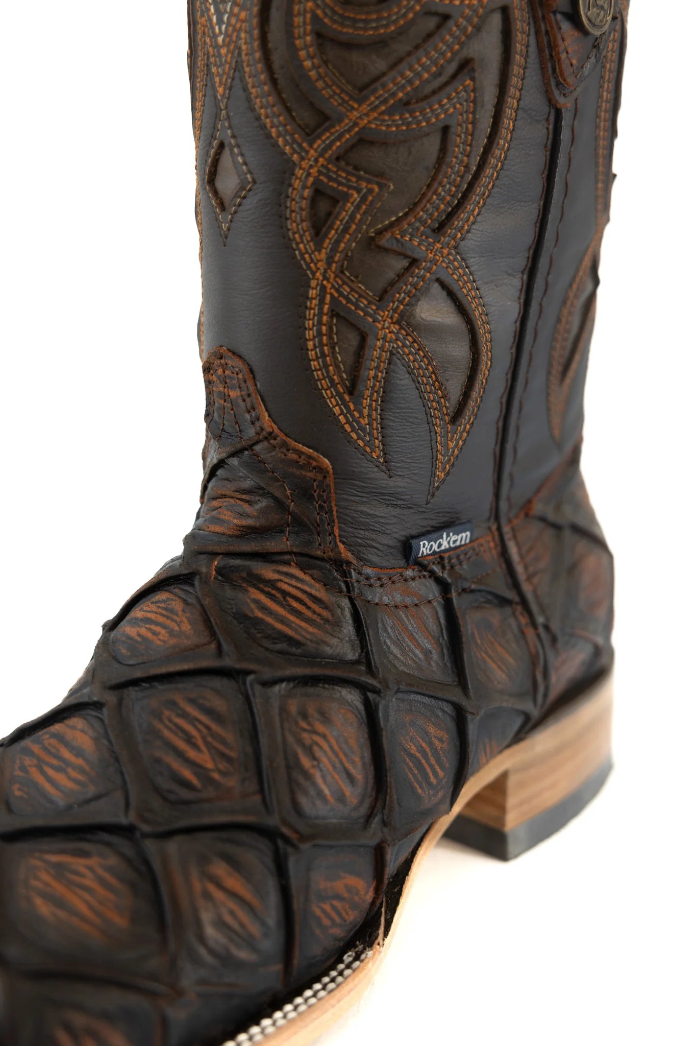 MENS IMIT PEZ PIRARUCU MAR Y TIERRA SHEDRON RUSTICO BOOT