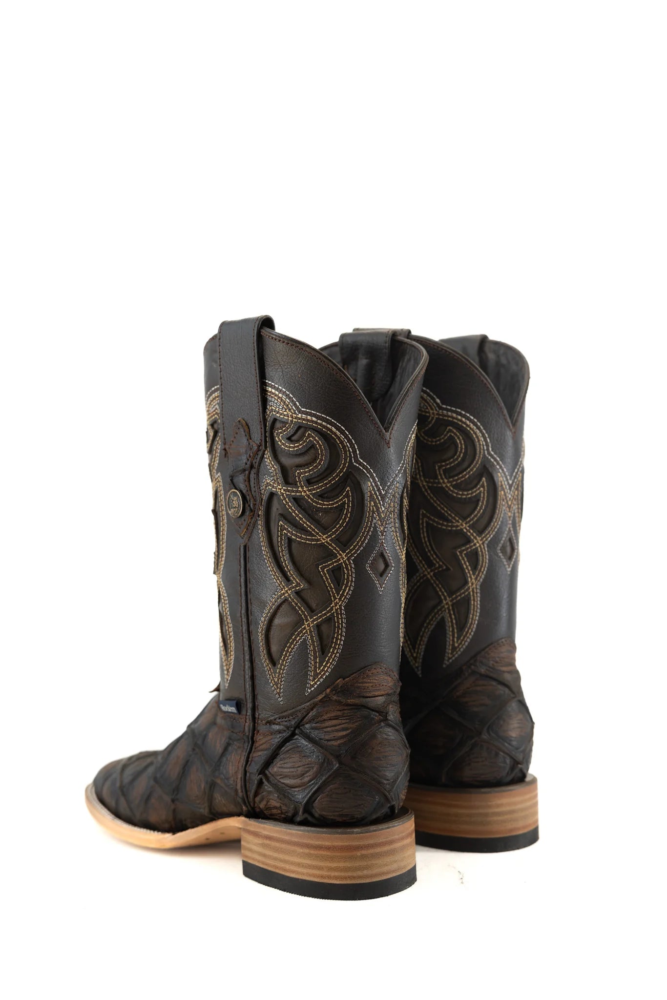 MENS IMIT PEZ PIRARUCU MAR Y TIERRA CAFE RUSTICO BOOT