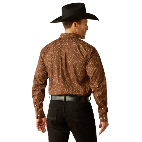 Ariat Farley Fitted Long Sleeve Brown- 3905