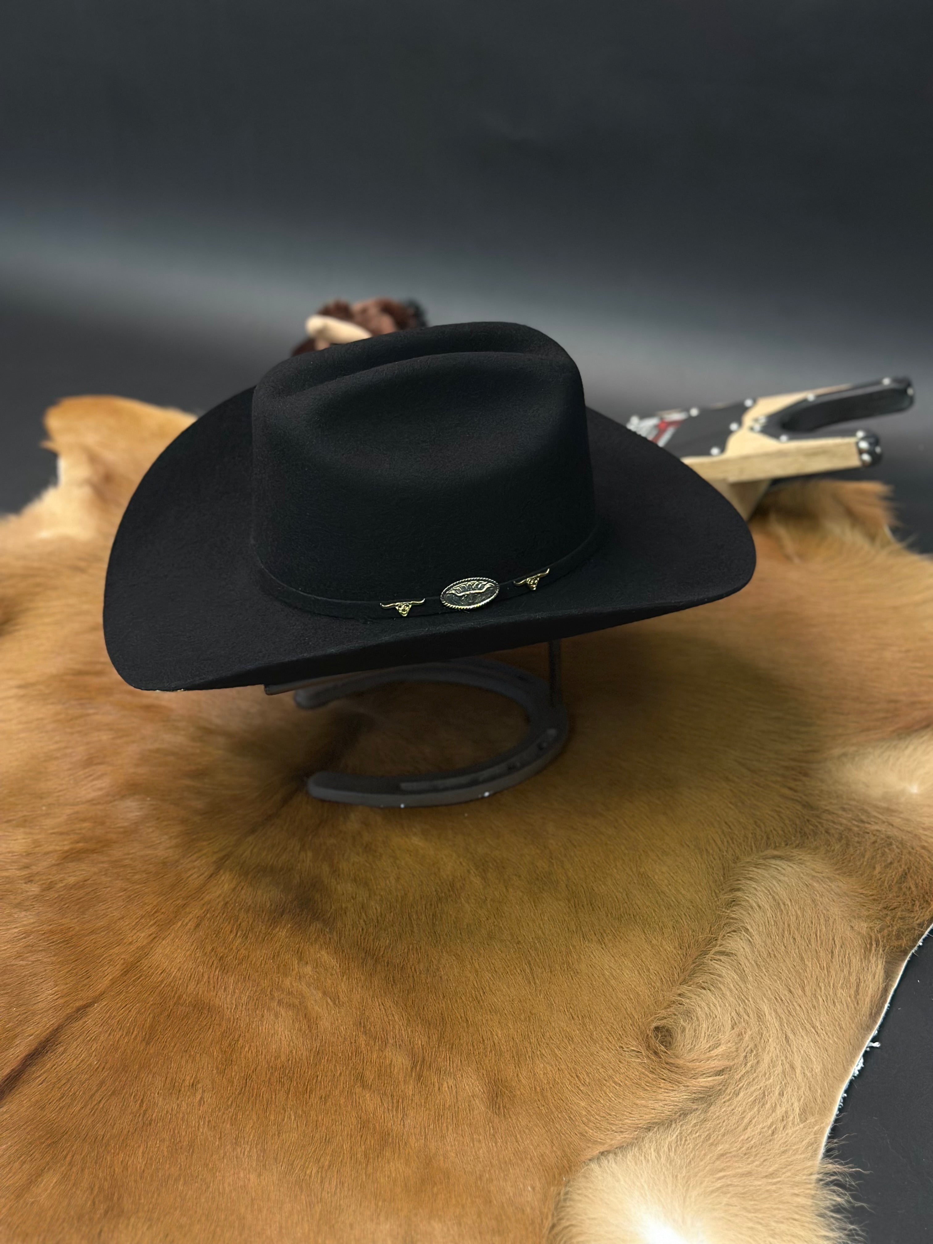 BULLHIDE 6X FELT HAT BLACK EL AVIONADO