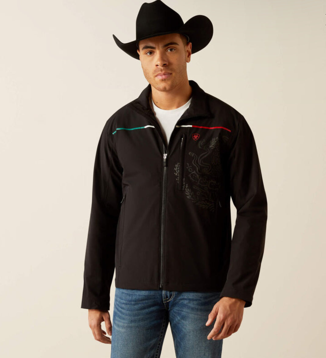 ARIAT JACKET BLACK PIONEER STRETCHSHELL MEXICO JACKET- 4234