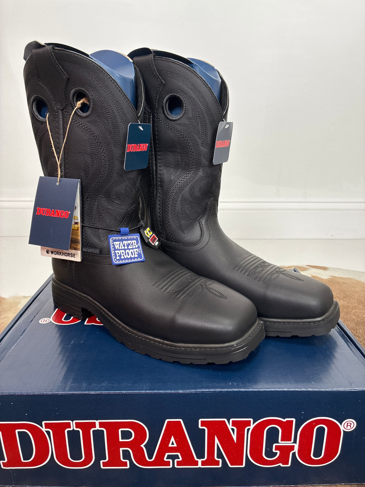 MEN DURANGO WORK BOOT BRN 11” WSTRBLACK DDB0564