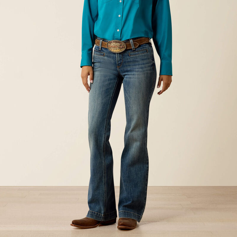 ARIAT WOMEN REVEL ULTRA STRETCH COSTA MESA PERFECT RISE TROUSER JEANS- 10080871