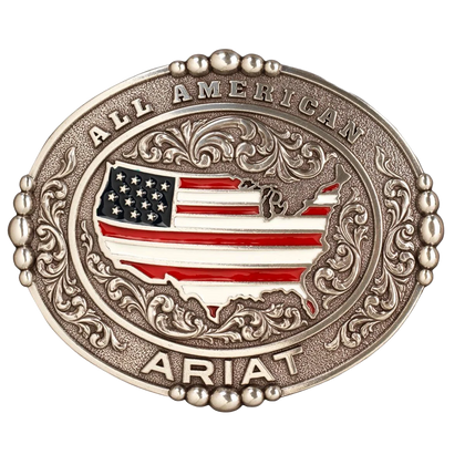 ARIAT MENS OVAL ALL AMERICAN BELT BUCKLE - A37052