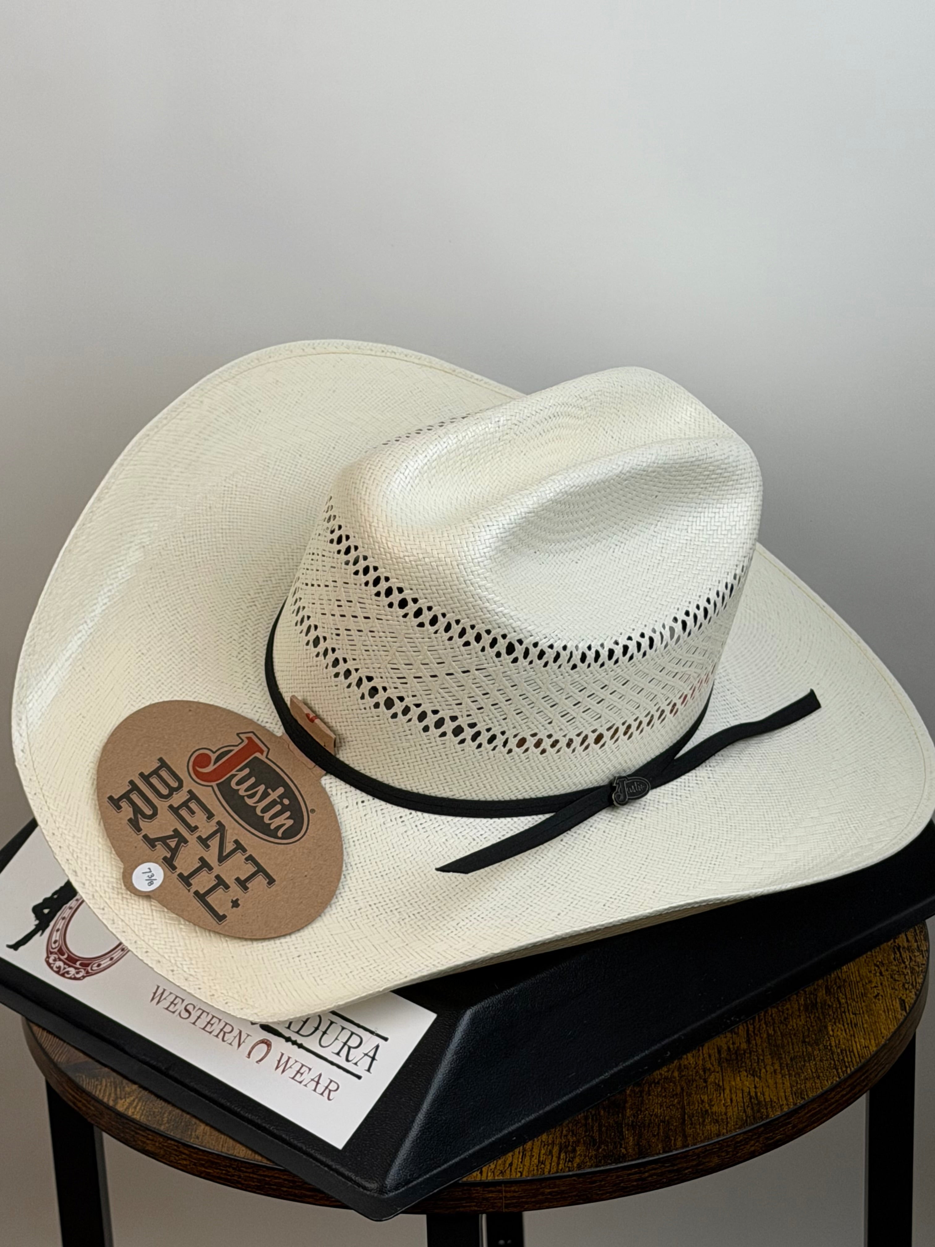JUSTIN BARDIN IVORY STRAW HAT JUS10635