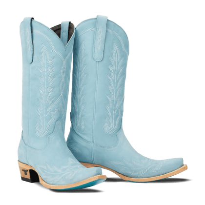LANE WOMEN LEXINGTON POWDER BLUE SNIP TOE BOOT LB0488L