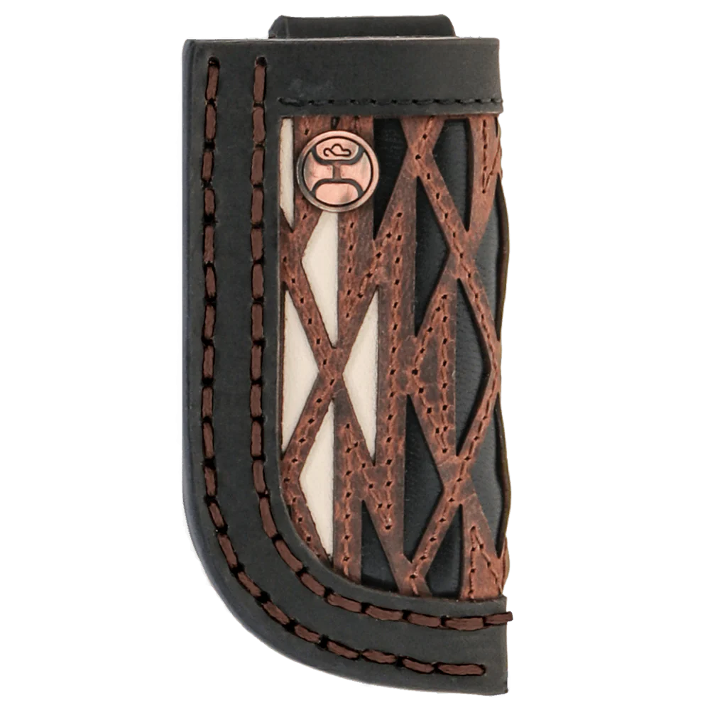 HOOEY HABD TOOLED KNIFE SHEATH  HKS009-BKBR