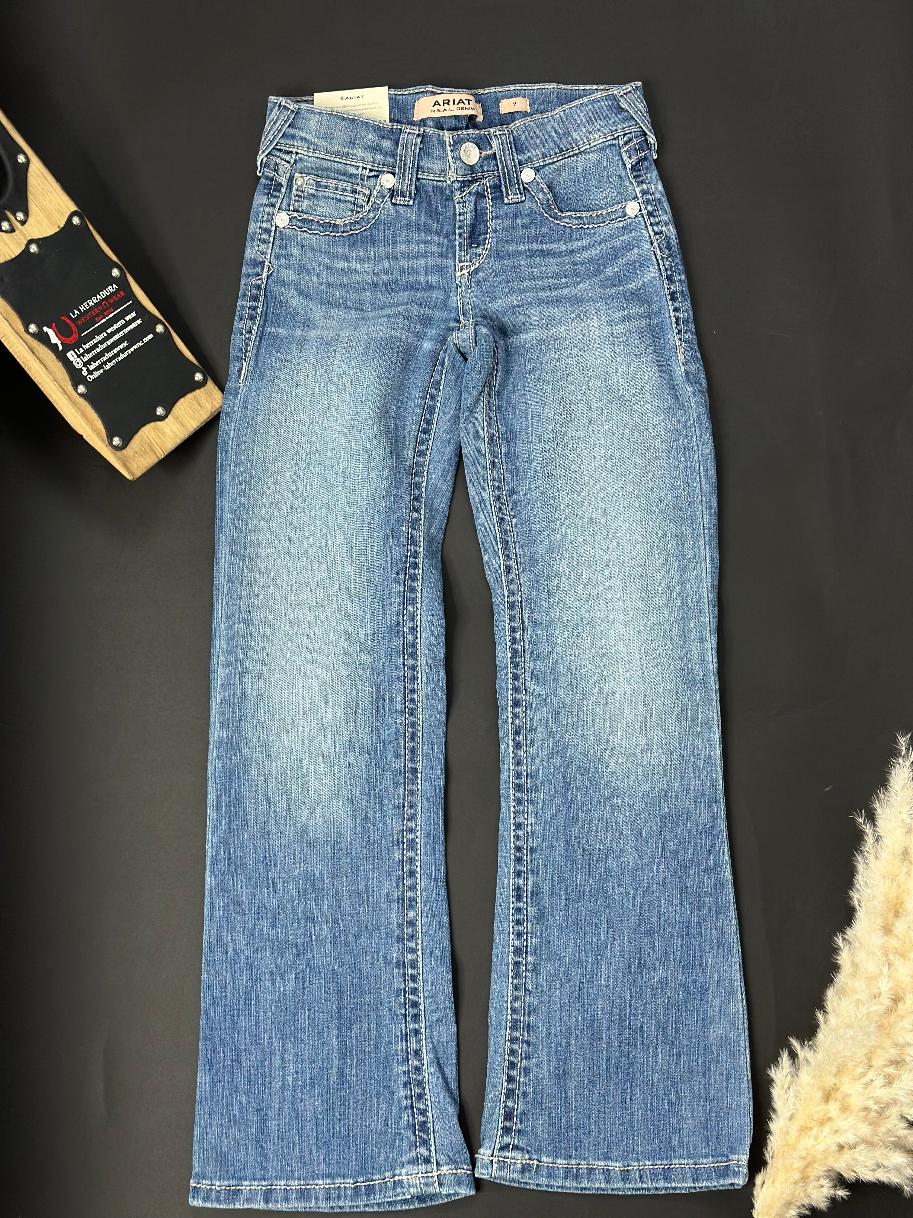 GIRLS ARIAT TENNESSEE BOOT CUT JEANS